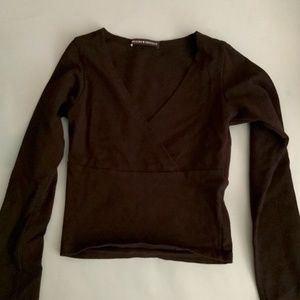 BLACK BRANDY MELVILLE AMARA LONG SLEEVE